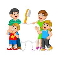 children’s teeth brushing