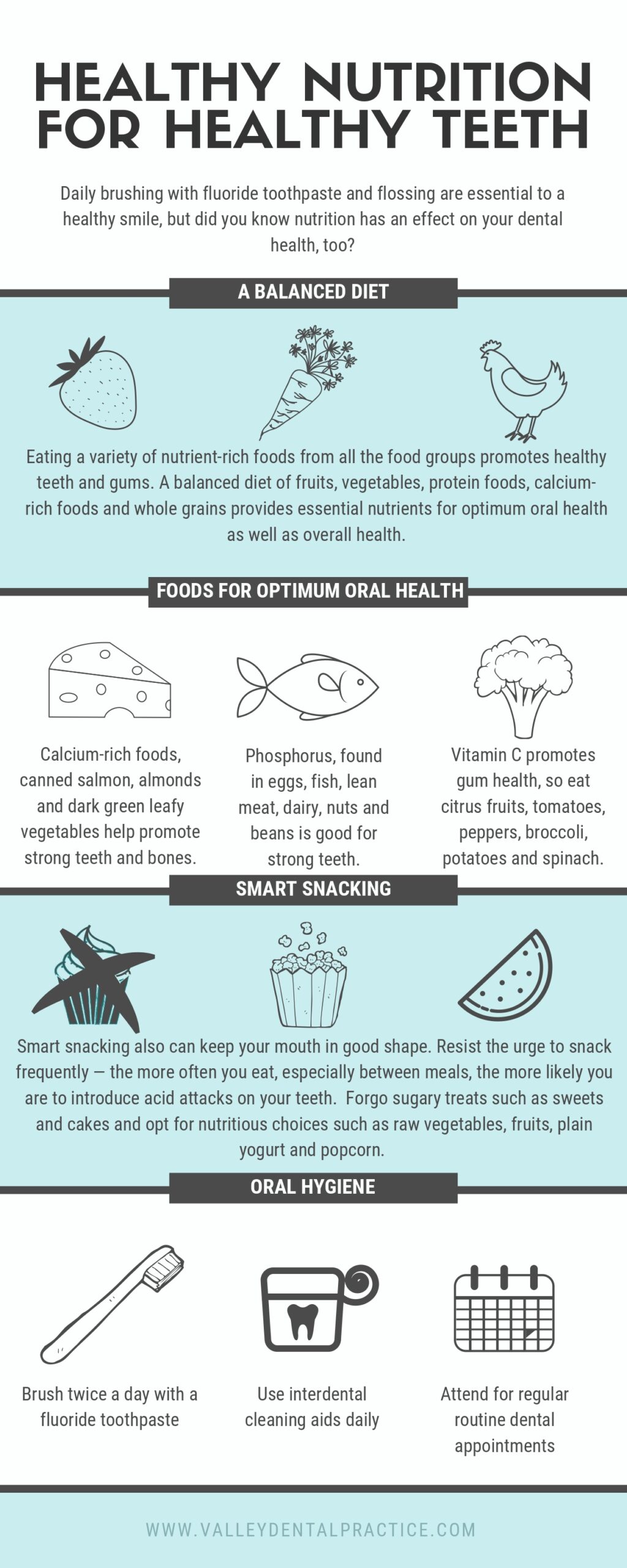 Healthy teeth diet Valley Dental
